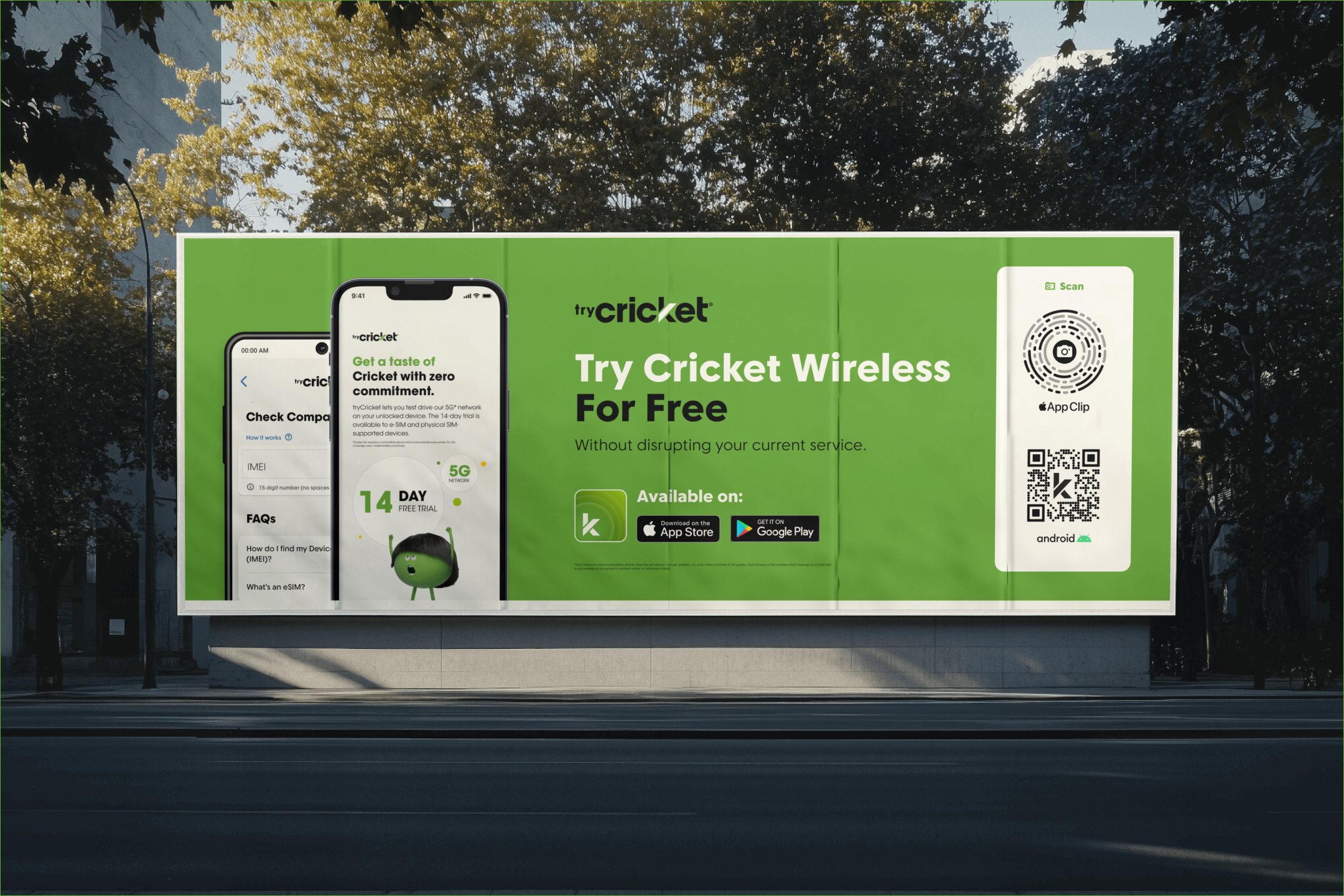 tryCricket outdoor billboard